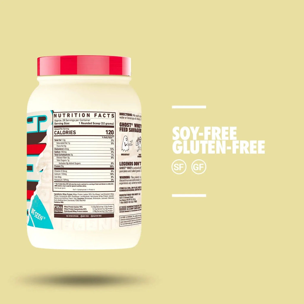 GHOST Whey Protein Powder, Fruity Cereal Milk - 2LB Tub, 25G of Protein - Flavored - TrustMedUSA