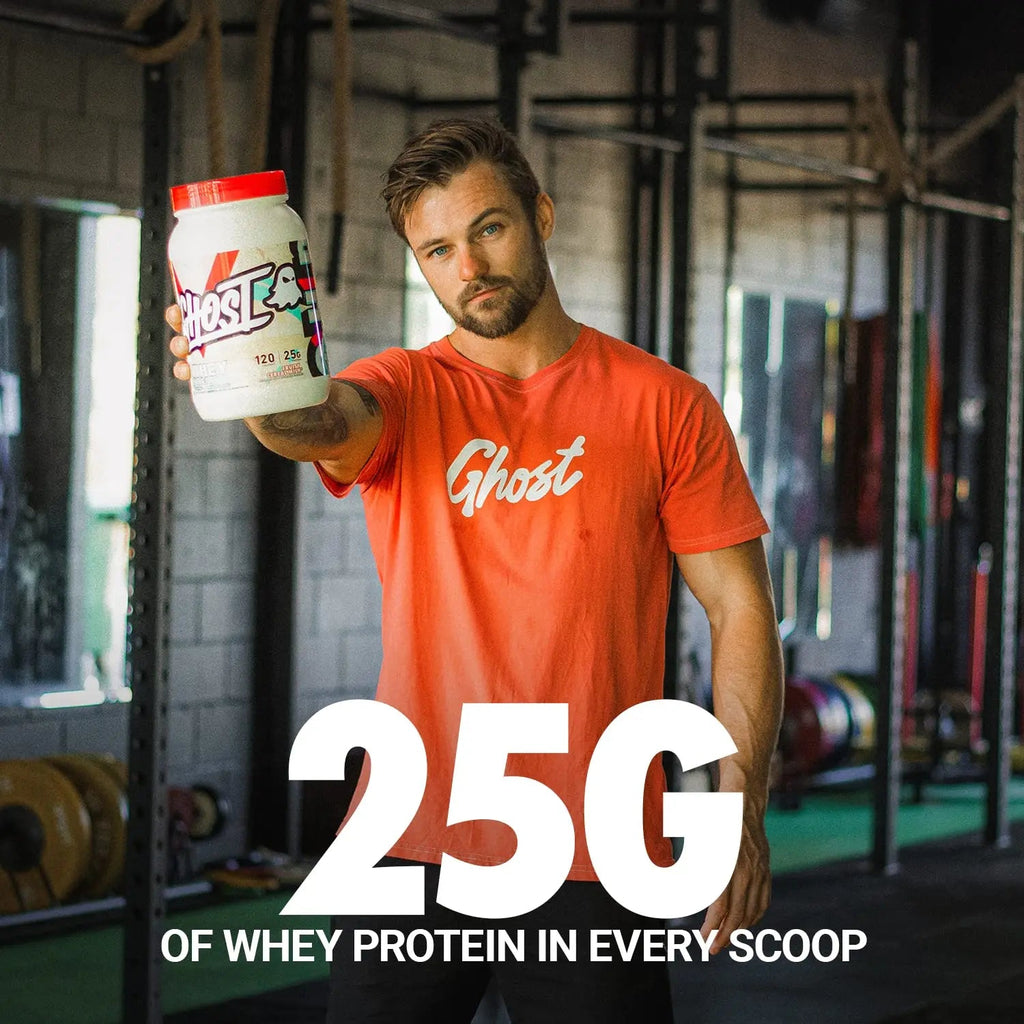 GHOST Whey Protein Powder, Fruity Cereal Milk - 2LB Tub, 25G of Protein - Flavored - TrustMedUSA