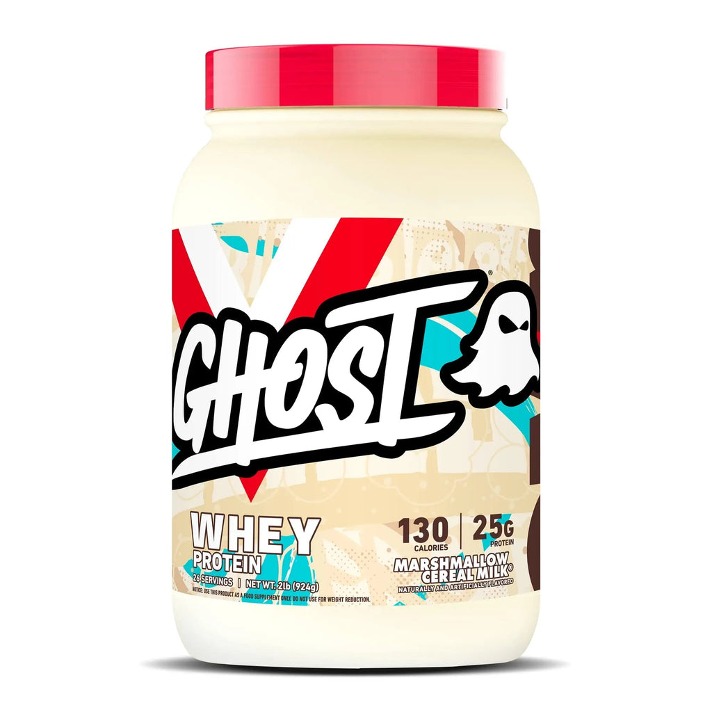 GHOST Whey Protein Powder, Marshmallow Cereal Milk - 2LB Tub, 25G of Protein - TrustMedUSA