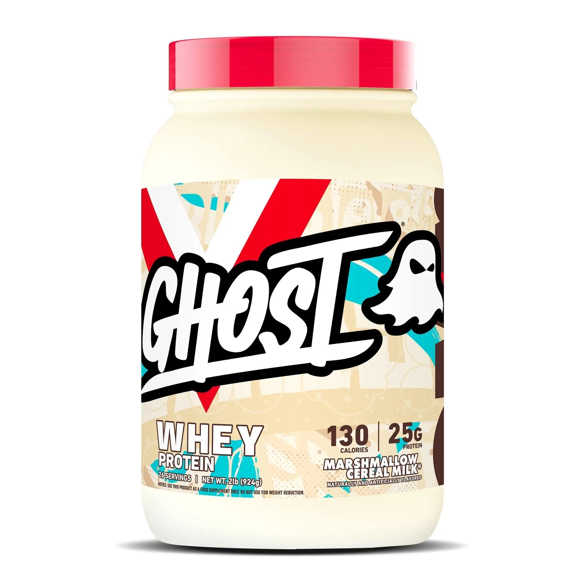 GHOST Whey Protein Powder, Marshmallow Cereal Milk - 2LB Tub, 25G of Protein - TrustMedUSA