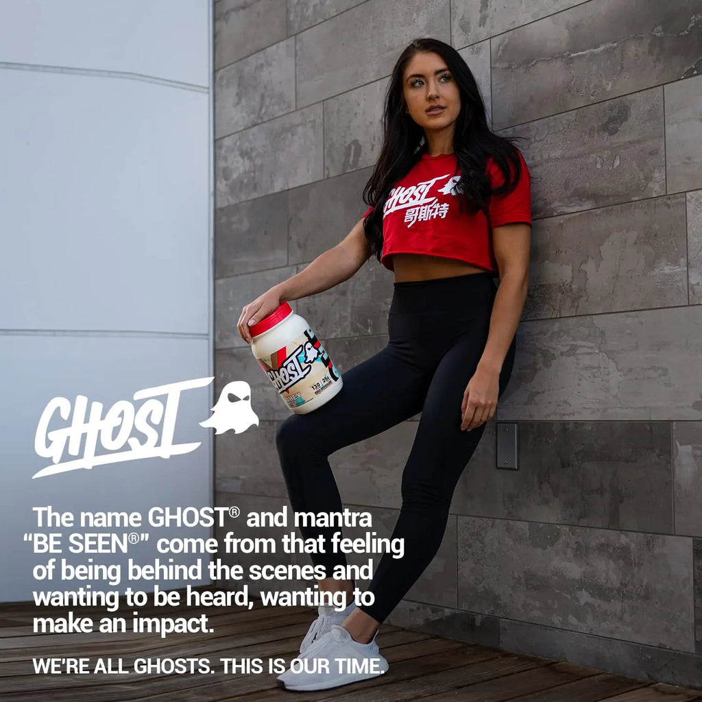 GHOST Whey Protein Powder, Milk Chocolate - 2LB Tub, 25G of Protein - Flavored Isolate - TrustMedUSA