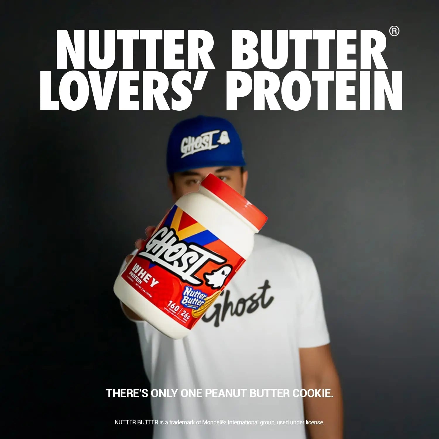 GHOST Whey Protein Powder, Nutter Butter - 2LB Tub, 26G of Protein - Peanut Butter - TrustMedUSA