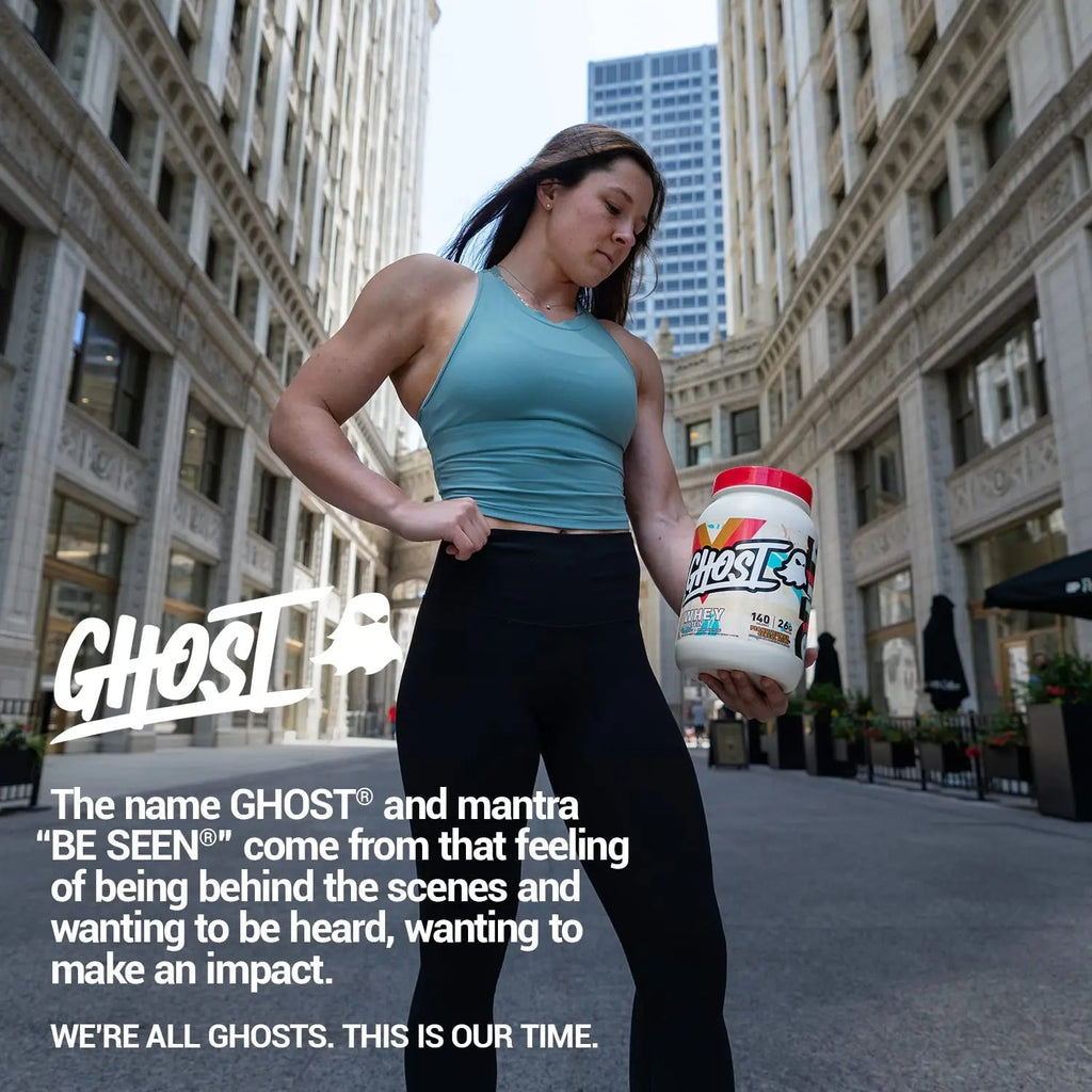 GHOST Whey Protein Powder, Peanut Butter Cereal Milk - 2LB Tub, 26G of Protein - TrustMedUSA