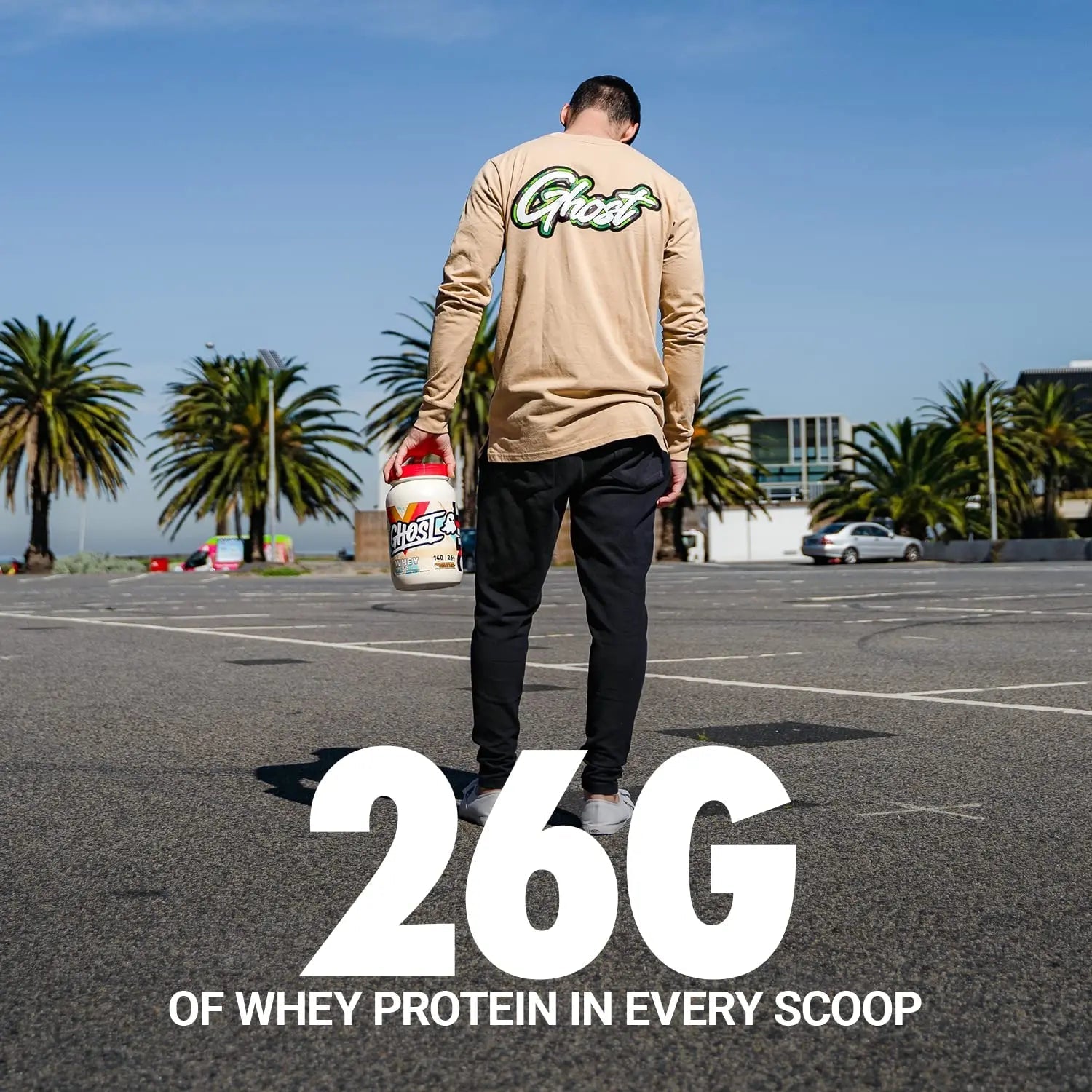GHOST Whey Protein Powder, Peanut Butter Cereal Milk - 2LB Tub, 26G of Protein - TrustMedUSA