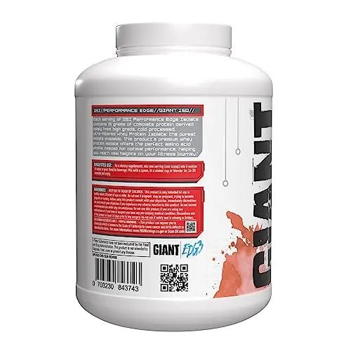 Giant Edge Series 100% Whey Protein Isolate - 25g Pure Whey Isolate - Zero Sugar - TrustMedUSA