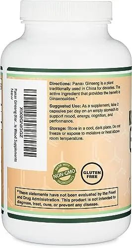 Ginseng Capsules (Korean Red Ginseng Extract, Panax Ginseng 10% Ginsenosides) - TrustMedUSA