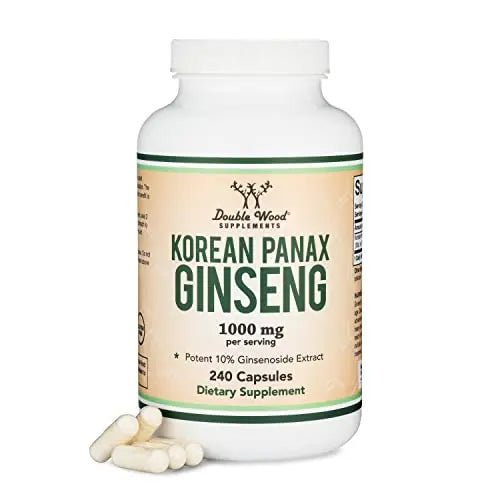 Ginseng Capsules (Korean Red Ginseng Extract, Panax Ginseng 10% Ginsenosides) - TrustMedUSA
