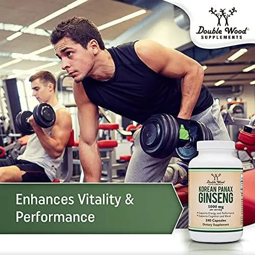 Ginseng Capsules (Korean Red Ginseng Extract, Panax Ginseng 10% Ginsenosides) - TrustMedUSA