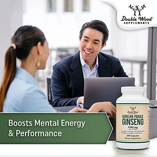 Ginseng Capsules (Korean Red Ginseng Extract, Panax Ginseng 10% Ginsenosides) - TrustMedUSA