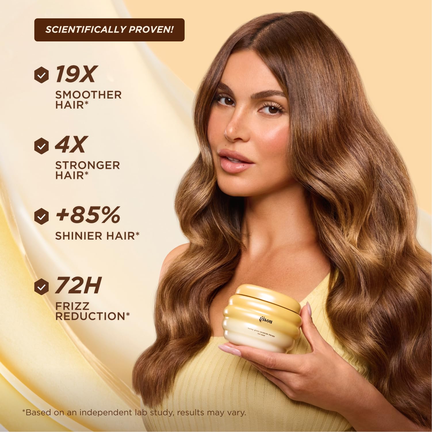 Gisou Honey Gloss Hair Therapy Trio - Mini Shampoo, Hair Mask and Conditioner for smoother, stronger and glossier hair - TrustMedUSA