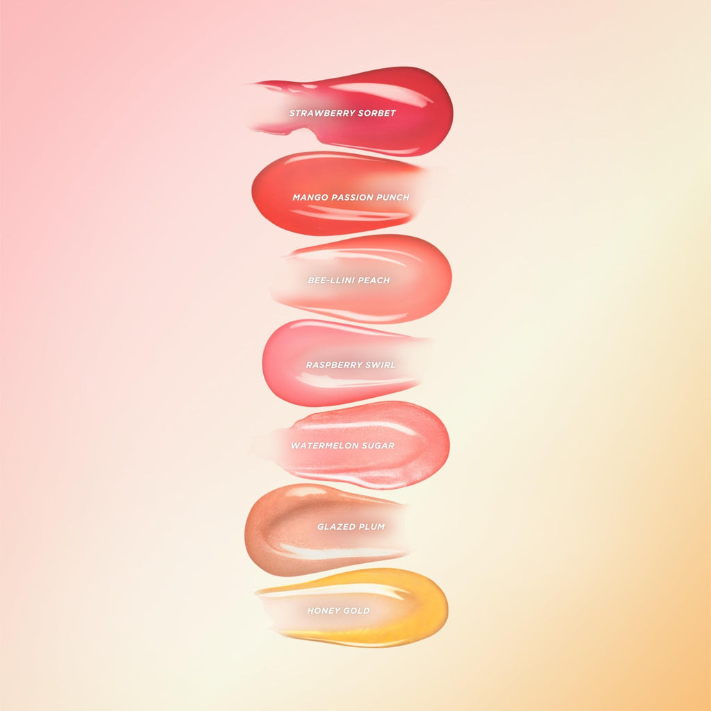 Gisou Honey Infused Hydrating Lip Oil, Nourishing Lip Moisturizer for Dry Lips (Watermelon Sugar) - TrustMedUSA