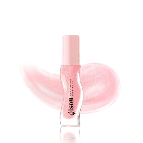 Gisou Honey Infused Hydrating Lip Oil, Nourishing Lip Moisturizer for Dry Lips (Watermelon Sugar) - TrustMedUSA
