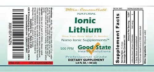 (Glass Bottle) Good State Liquid Ionic Lithium Ultra Concentrate - TrustMedUSA
