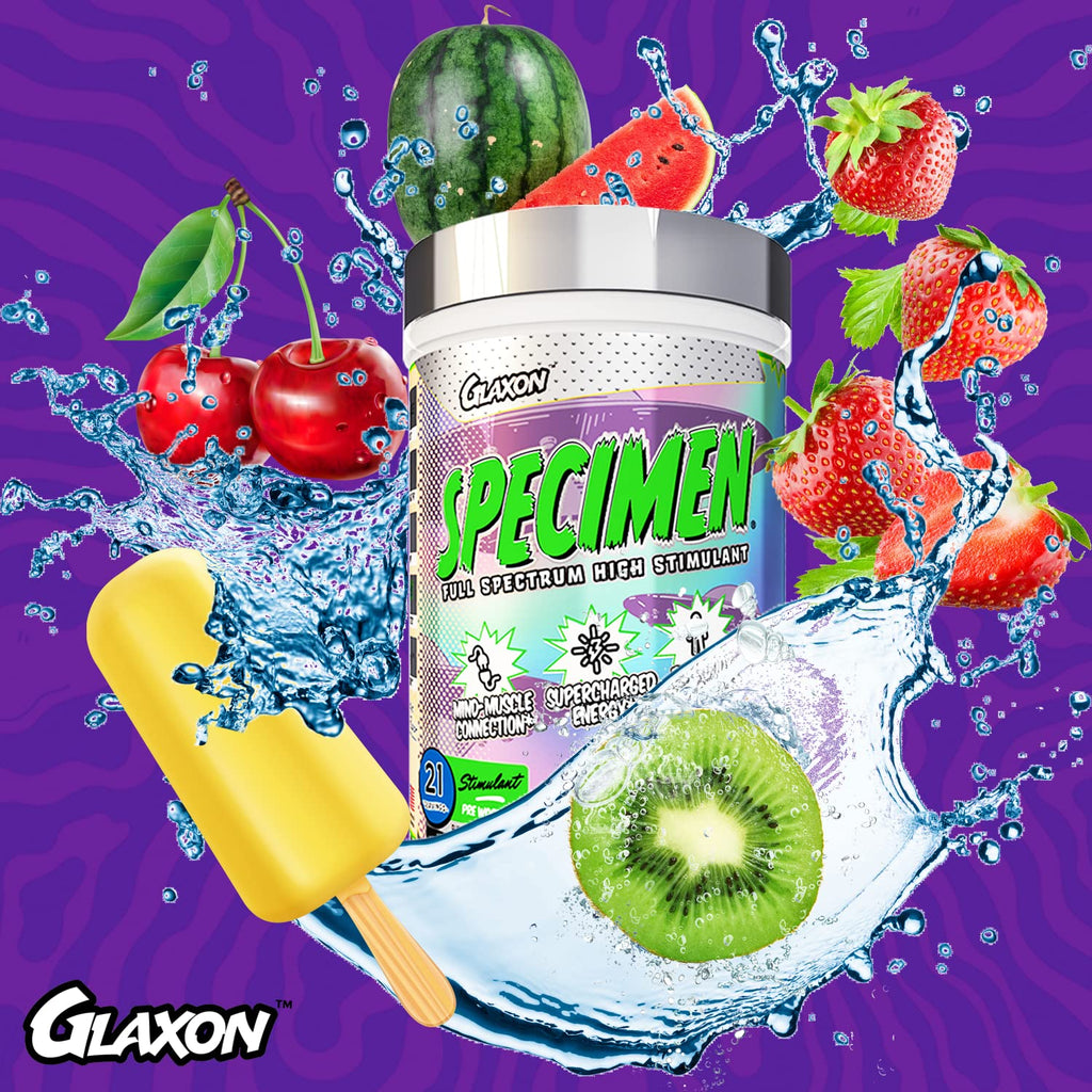 Glaxon Specimen High Stimulant Pre Workout Powder, Preworkout with 300mg Caffeine - TrustMedUSA