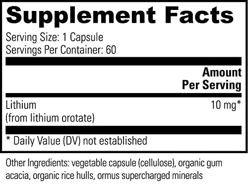 Global Healing Lithium Orotate Brain Health Supplement - Supports Mood - TrustMedUSA