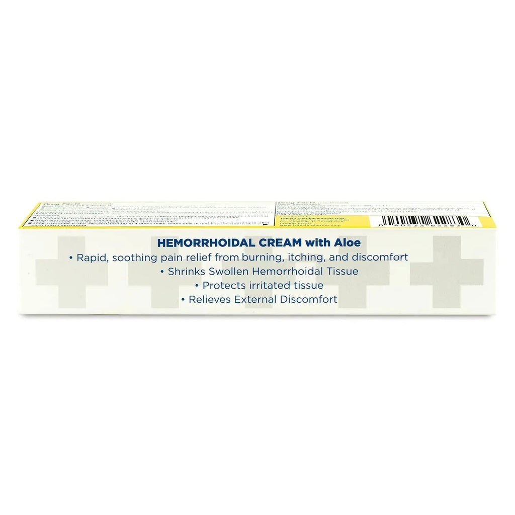 Globe (3 Pack) Hemorrhoid Cream, Relief with Aloe, (1.8 Ounce Tube) Relief from Hemorrhoids, Piles, Itching, Burning, Discomfort, & More - TrustMedUSA