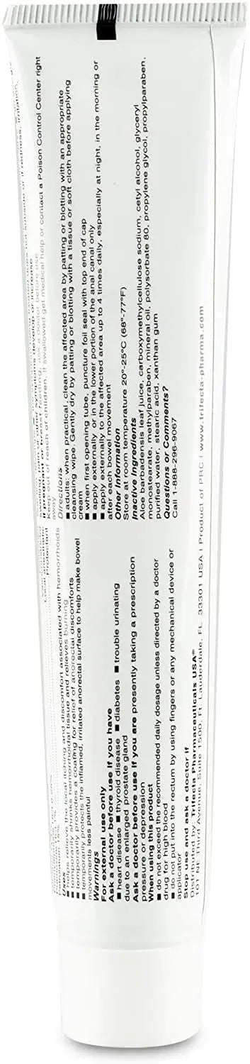 Globe Hemorrhoidal Cream, Phenylephrine HCl, Pramoxine with Aloe, Relief from Burning, Itching and Discomfort of Hemorrhoids, 1.8 Ounces - TrustMedUSA