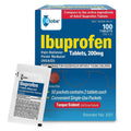 Globe Ibuprofen Tablets, 200 mg, Pain Reliever and Fever Reducer, for Headache, Muscular Aches, Arthritis, Backache and More 50 Packets of 2 Tablets Each,100 Tablets - TrustMedUSA