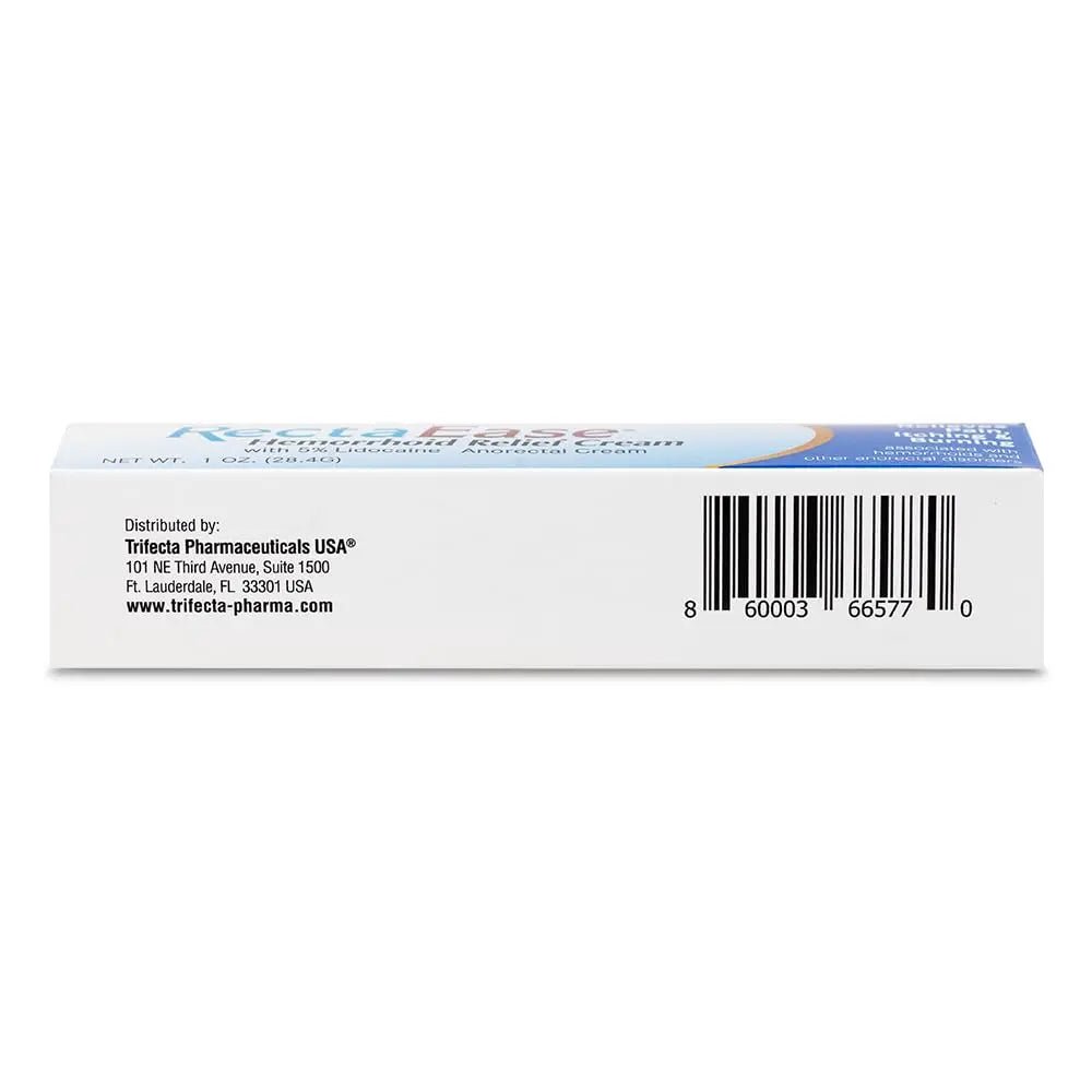 Globe RectaEase 5% Lidocaine (3 Pack) Hemorrhoid Relief Cream 1 oz Tube, Anorectal Cream, Rapid Numbing Relief, Hemorrhoid Treatment from Itch and Burn - TrustMedUSA