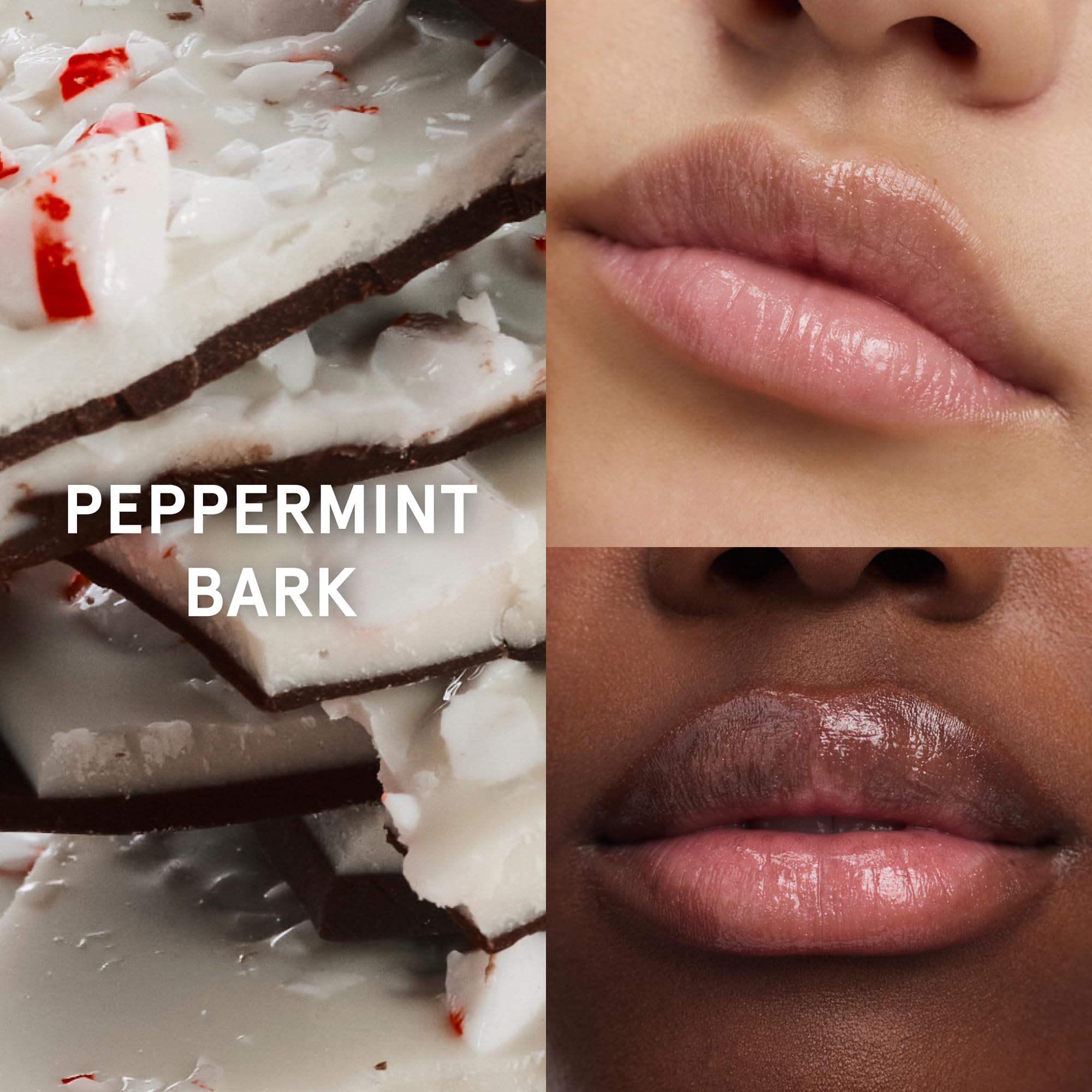 Glossier Balm Dotcom Hydrating Lip Balm Duo - Peppermint Bark & Ginger Snap - Lanolin, Beeswax & Castor Oil for Dry Lips - Nourishing Lip Care Gift Set, 2 x 15ml - TrustMedUSA