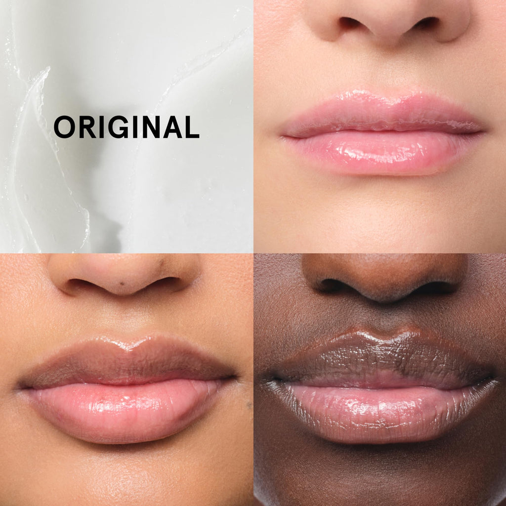 Glossier Balm Dotcom Hydrating Lip Balm - Universal Salve, Up to 12Hr Moisture - Lanolin, Beeswax & Castor Oil for Dry Lips, Cuticles & Skin - Original, Clear Fragrance-Free, 15ml - TrustMedUSA