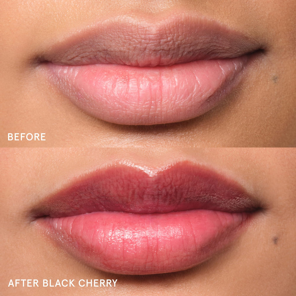 Glossier Balm Dotcom Hydrating Tinted Lip Balm - Universal Salve, Up to 12Hr Moisture for Dry Lips, Cuticles & Skin - Lanolin, Beeswax & Castor Oil - Black Cherry, Burgundy Tint, 15ml - TrustMedUSA