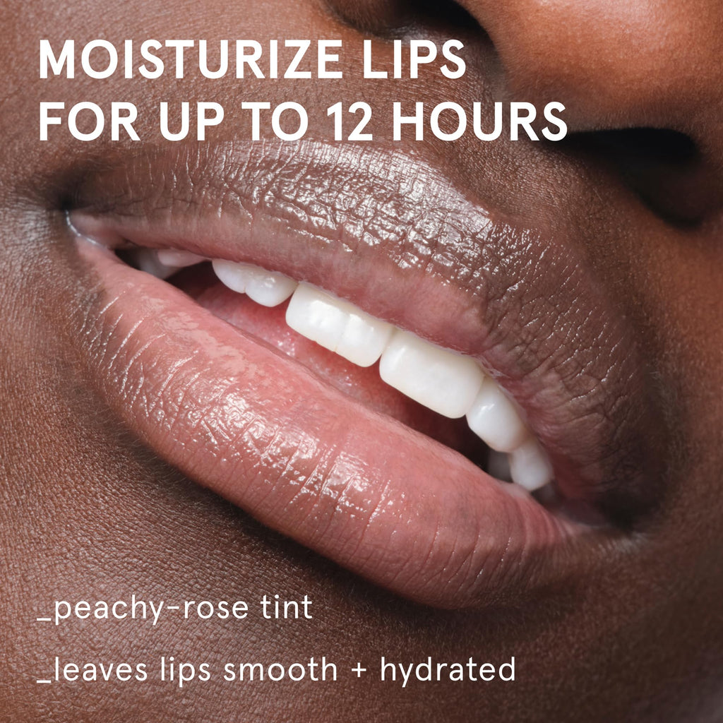 Glossier Balm Dotcom Hydrating Tinted Lip Balm - Universal Salve, Up to 12Hr Moisture for Dry Lips, Cuticles & Skin - Lanolin, Beeswax & Castor Oil - Mango, Tropical Peach Tint, 15ml - TrustMedUSA