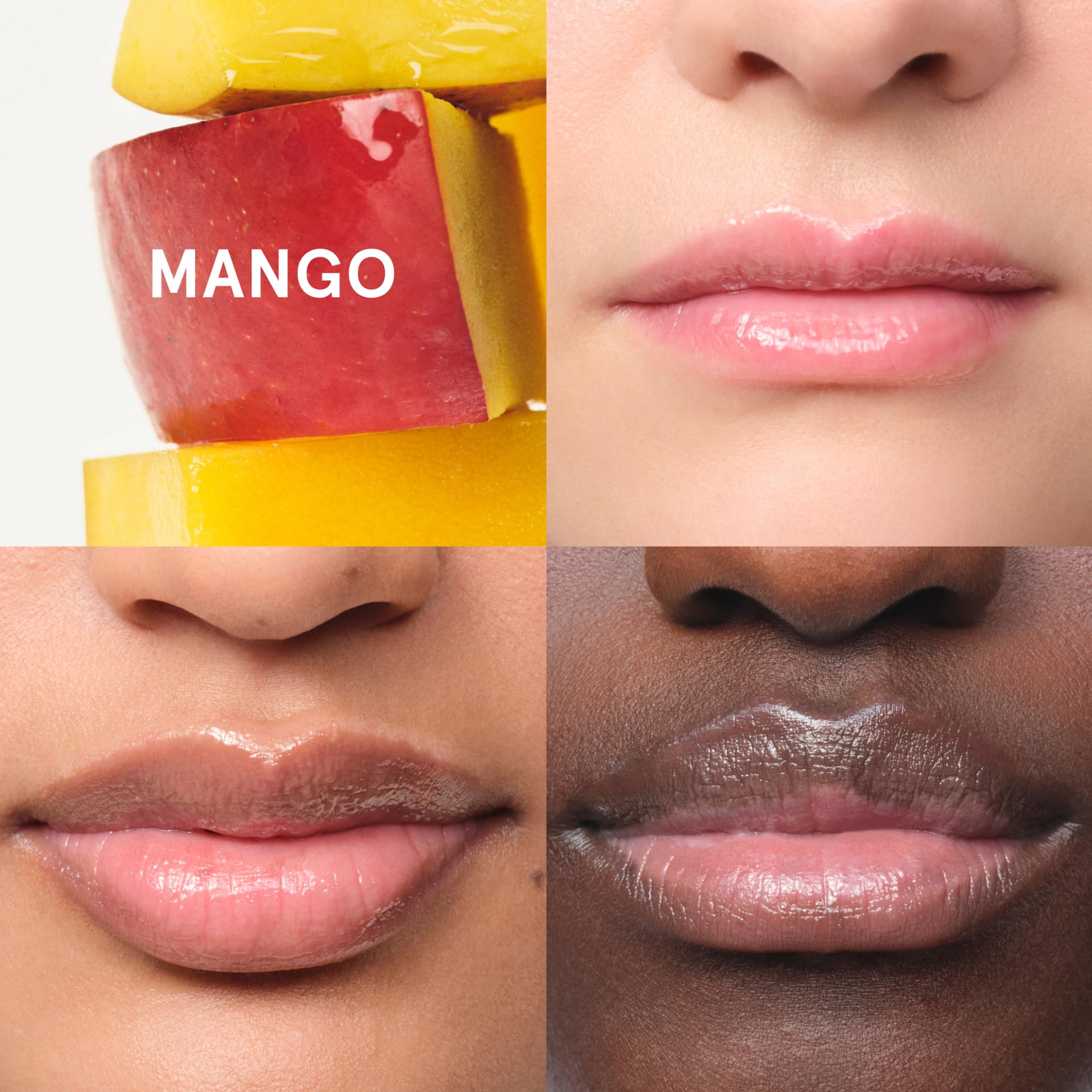 Glossier Balm Dotcom Hydrating Tinted Lip Balm - Universal Salve, Up to 12Hr Moisture for Dry Lips, Cuticles & Skin - Lanolin, Beeswax & Castor Oil - Mango, Tropical Peach Tint, 15ml - TrustMedUSA
