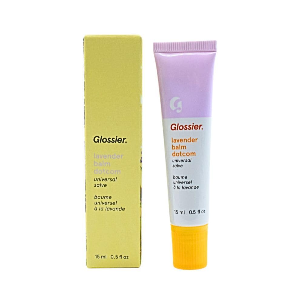 Glossier Balm Dotcom Lip Balm and Skin Salve - Lavender - sheer purple tint - TrustMedUSA