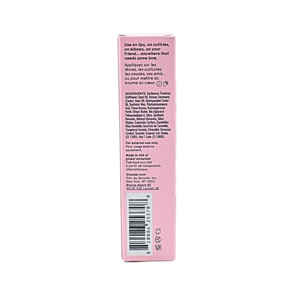 Glossier Balm Dotcom Lip Balm and Skin Salve - Rose - Sheer Pink Tint - TrustMedUSA
