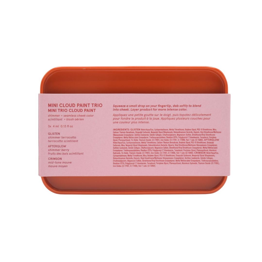 Glossier Mini Cloud Paint Blush Trio Holiday Gift Set: Crimson, Glisten & Afterglow - TrustMedUSA