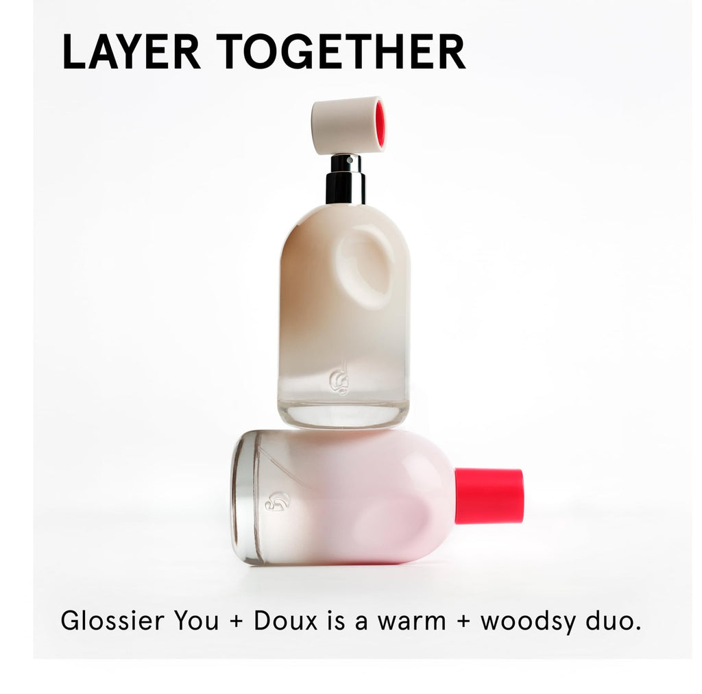 Glossier You Doux Eau de Parfum - Unisex Fragrance for Men & Women, Skin-Scent Enhancer Smells Different on Everyone - Earthy Woody Perfume with Sweet Violet, Palo Santo & Ambrox Base Notes, 100ml - TrustMedUSA