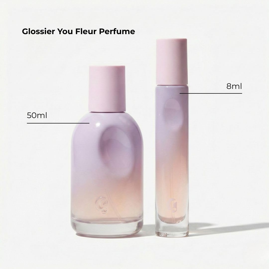 Glossier You Fleur Duo Perfume Gift Set: Fresh Floral Eau de Parfum with Ylang-Ylang, Apricot Skin & Ambrox Notes - TrustMedUSA