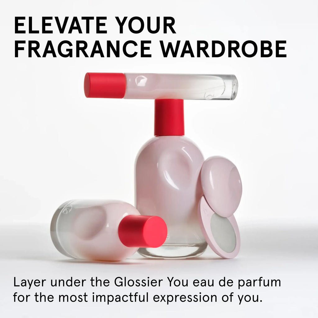 Glossier You Solid Perfume - Unisex Fragrance for Women & Men in Refillable Compact, Alcohol-Free Balm Melts Into Skin - Buildable Warm & Spicy Scent Pink Pepper, Iris, Ambrox - Travel-Friendly, 3g - TrustMedUSA