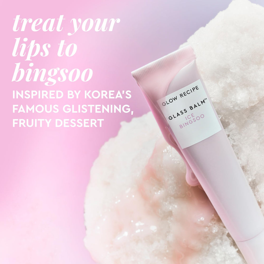 Glow Recipe Glass Balm Lip Treatment - 12Hr Hydrating Lip Balm & Moisturizer with Hyaluronic Acid to Smooth - TrustMedUSA