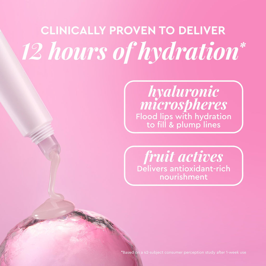 Glow Recipe Glass Balm Lip Treatment - 12Hr Hydrating Lip Balm & Moisturizer with Hyaluronic Acid to Smooth - TrustMedUSA