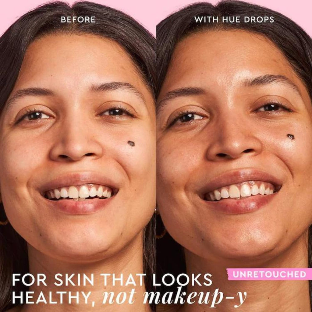 Glow Recipe Hue Drops Bronzing Drops, Tinted Face Serum, Glow Primer + Liquid Highlighter, Niacinamide + Hyaluronic Acid, Radiant Warm Glow, Sunglow (40ml) - TrustMedUSA