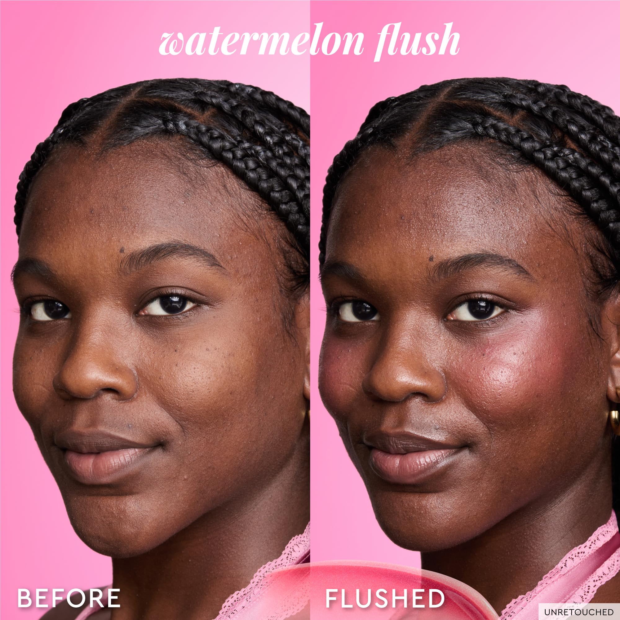 Glow Recipe Niacinamide Dewy Flush Tinted Liquid Blush Serum - Glowy Blush for Cheeks to Smooth, Hydrate & Brighten - Liquid Korean Makeup with Buildable Soft Pink Tint - Watermelon Flush (0.4 oz) - TrustMedUSA