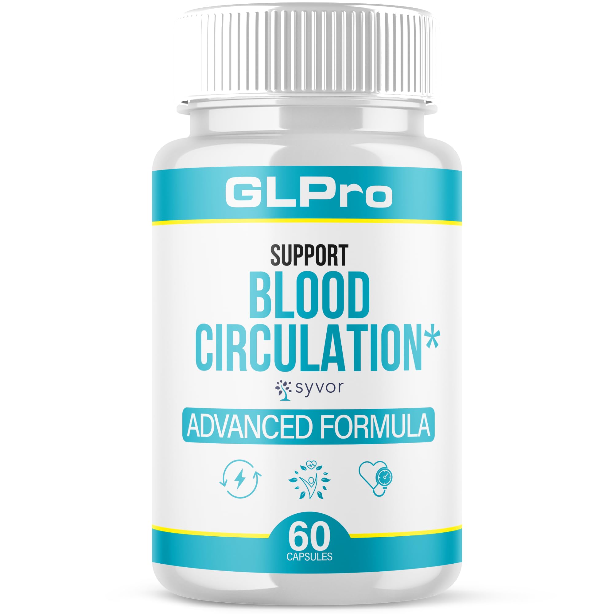 GLPro Blood Capsules, Official GLPro Blood Health Support Pills with All Natural Ingredients, Advanced Formula Supplement with Maximum Strength Premium Vitamins for Women and Men (60 Capsules) - TrustMedUSA