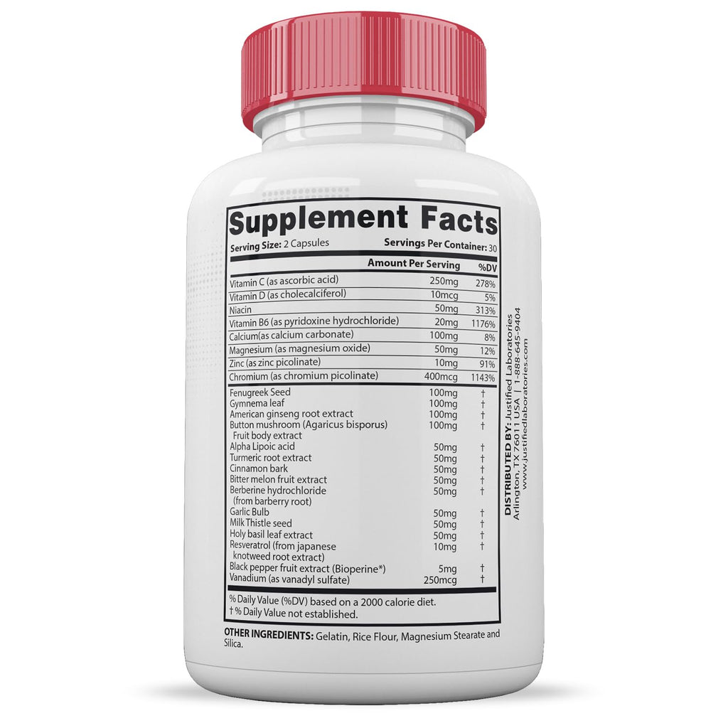 Gluco Renu Extreme 1295MG Glyco Support Pills Advacned Formula Gluo Renew Glycogen Support Formulated with Turmeric Berberine Resveratrol Garlic Bitter Melon Milk Thistle 60 Capsules - TrustMedUSA