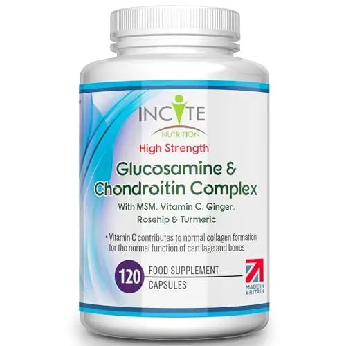 Glucosamine and Chondroitin High Strength Complex with MSM, Vitamin C, Ginge - TrustMedUSA