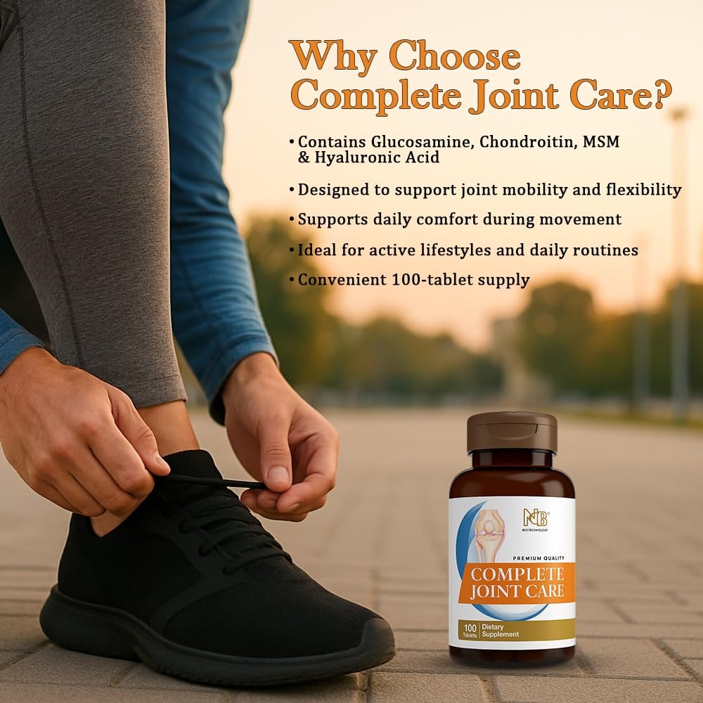 Glucosamine Chondroitin MSM Complete Joint Care Supplement | Glucosamine HCl, Chondroitin, MSM, Boswellia & Ginger | Supports Joint Mobility & Flexibility | 100 Tablets - TrustMedUSA