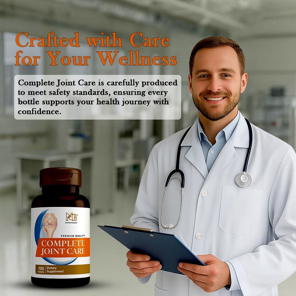 Glucosamine Chondroitin MSM Complete Joint Care Supplement | Glucosamine HCl, Chondroitin, MSM, Boswellia & Ginger | Supports Joint Mobility & Flexibility | 100 Tablets - TrustMedUSA
