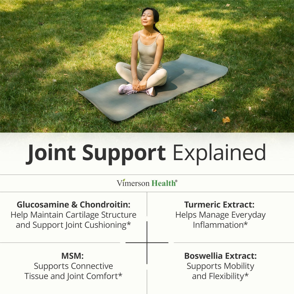 Glucosamine Chondroitin MSM – Joint Support Supplement for Women and Men with Glucosamine Sulfate 1500 mg, Chondroitin and MSM – for Cartilage, Joint Health and Flexibility – 90 Capsules - Maple Wellness Supplements