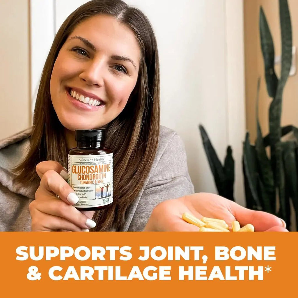 Glucosamine Chondroitin MSM Turmeric Boswellia - Joint Support Supplement. Antioxidant - TrustMedUSA
