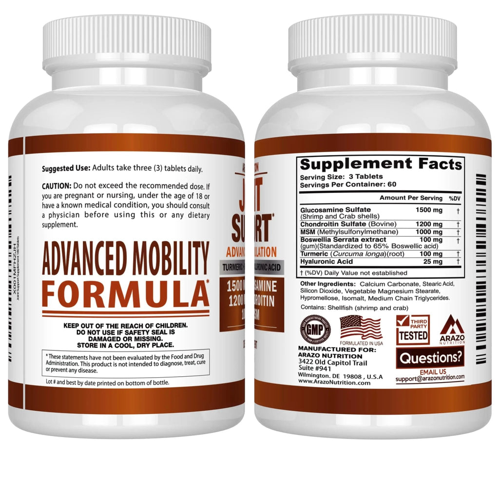 Glucosamine Chondroitin Turmeric Msm Boswellia - Joint Support Supplement for Relief - TrustMedUSA