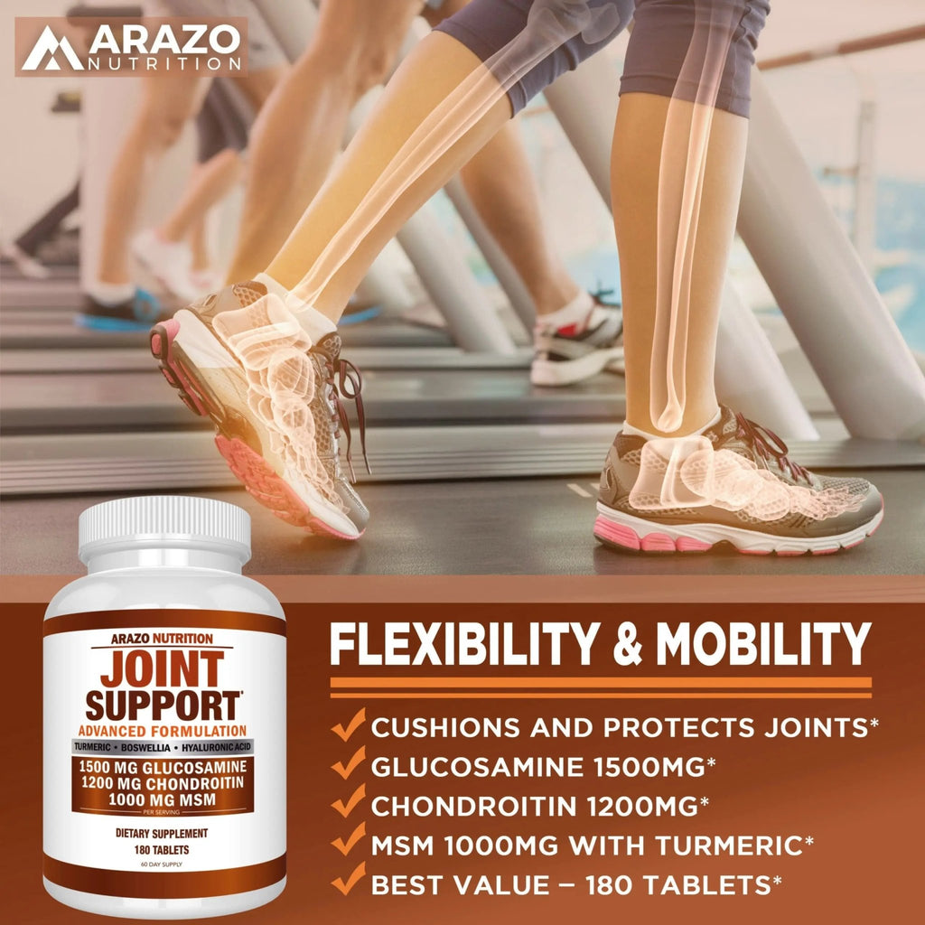 Glucosamine Chondroitin Turmeric Msm Boswellia - Joint Support Supplement for Relief - TrustMedUSA