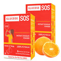 Glucose SOS Glucose Powder Packets with Natural Dextrose, Fast-Absorption That Instantly Dissolves in Your Mouth with No Water Needed, Sweet & Tangy 12 Servings - TrustMedUSA