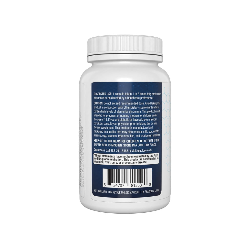 Gluctose Blood Health Support Supplement - Advanced Formula for Men & Women - Chromium, Magnesium, Alpha Lipoic Acid, Bitter Melon, Gymnema - 90 Day Supply / 90 Capsules - TrustMedUSA
