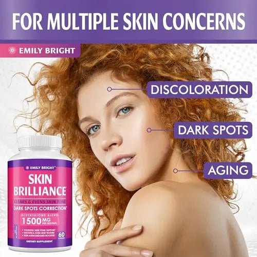 Glutathione Capsules - 1,500mcg Glutathione Supplement - Skin Tone Enhancer - Targets - TrustMedUSA